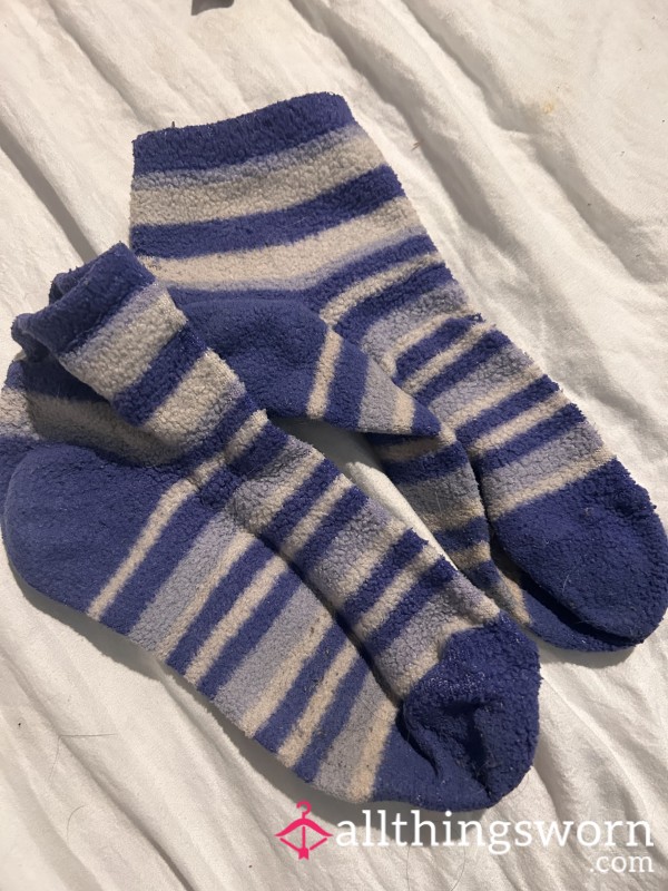Striped Fuzzy Socks