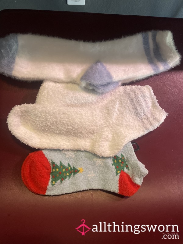 Fuzzy Socks Let’s Make A Wear Or Can Be Pre Worn Also