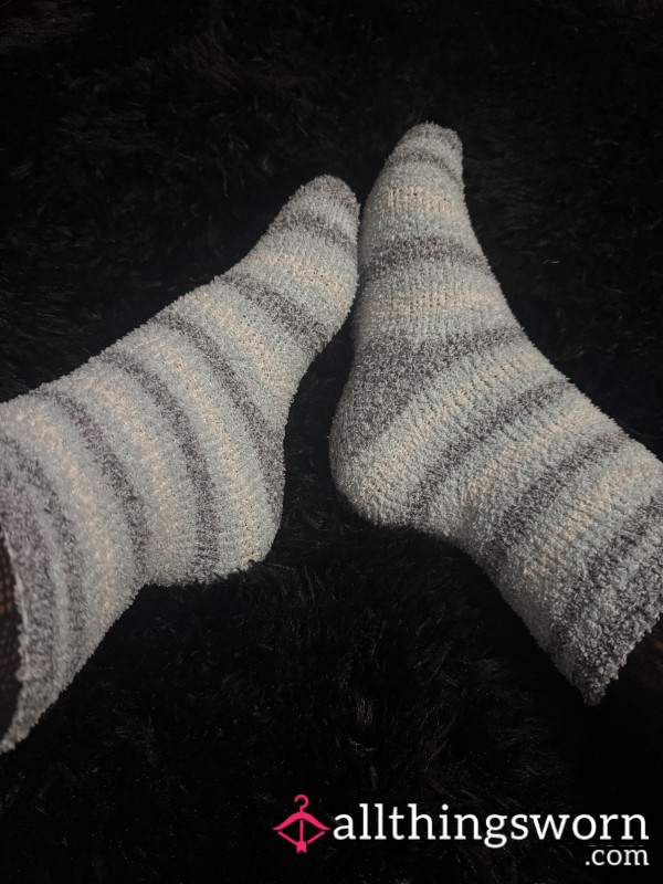 Fuzzy Socks That Are Filled With Sweat