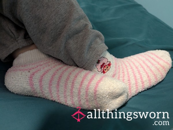 Fuzzy Strawberry Shortcake Socks