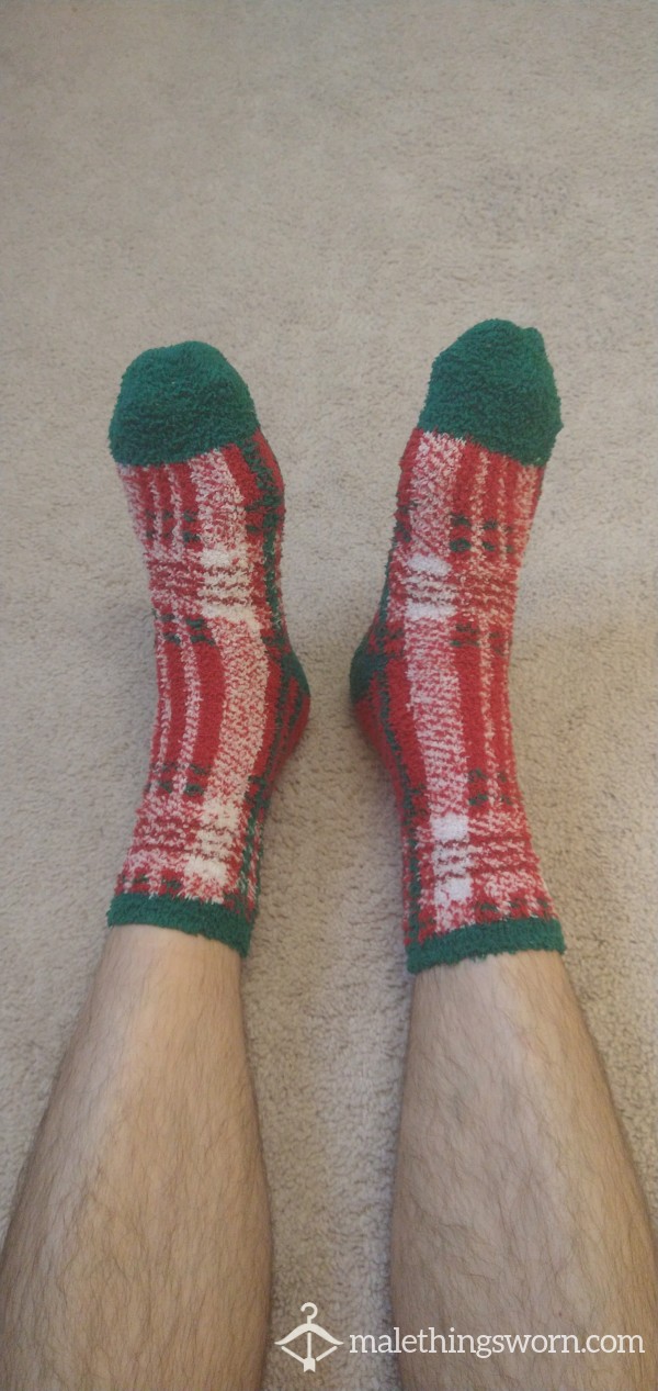 Fuzzy Warm Christmas Socks.