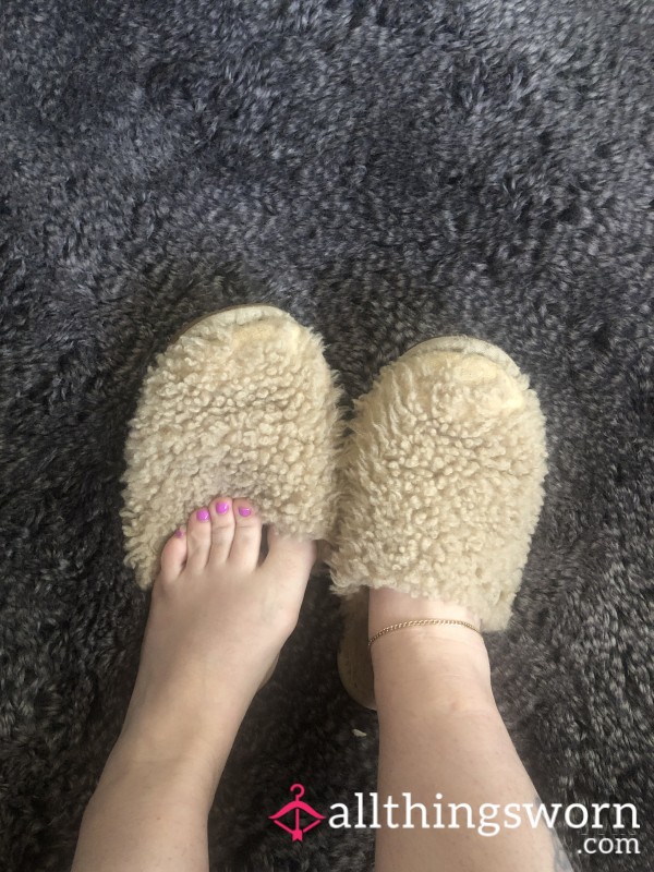 Fuzzy Well Loved Slippers
