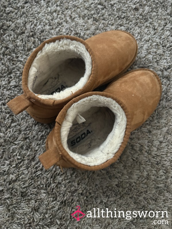 Fuzzy Worn In Boots