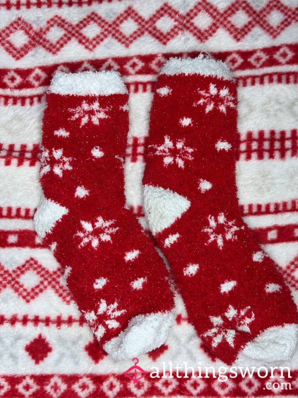 FUZZY XMAS SOCKS 🎄❤️