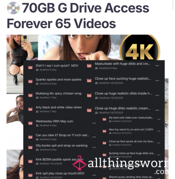 Goddess G Drive Access Forever No Reserve Price!