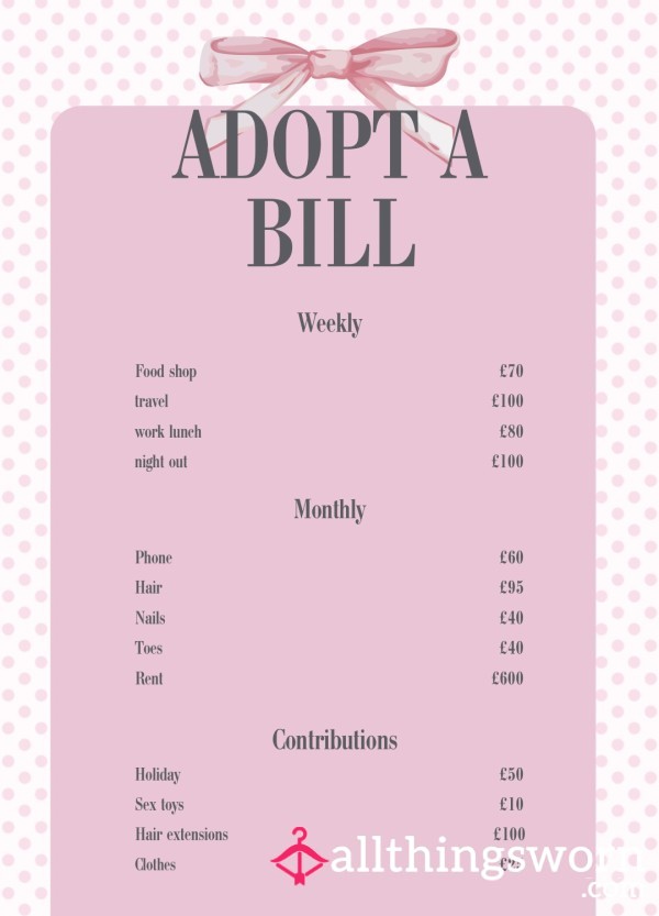 Adopt A Bill