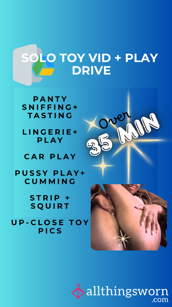 G-Drive Solo Toy Play | Panty Play/ Stuffing| Pu**y Masturbating| Strip+Squirt