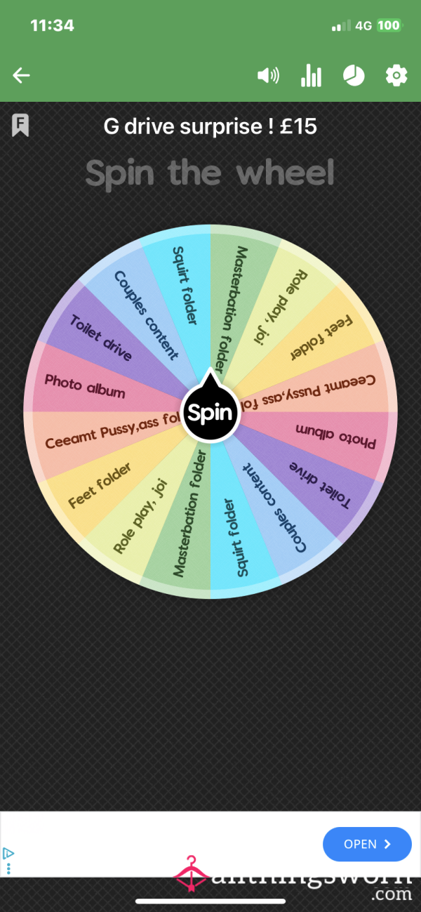 G Drive Surprise ! £10 Per Spin