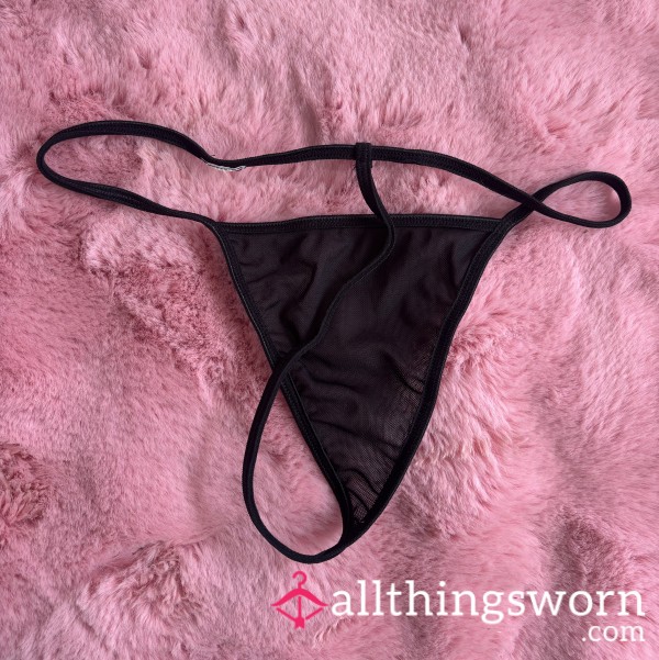 G-string Black Mesh Thong/panties