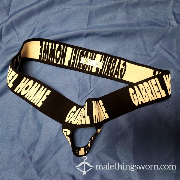 Gabrielle Homme, Size XXL Suspensory Jockstrap In Black