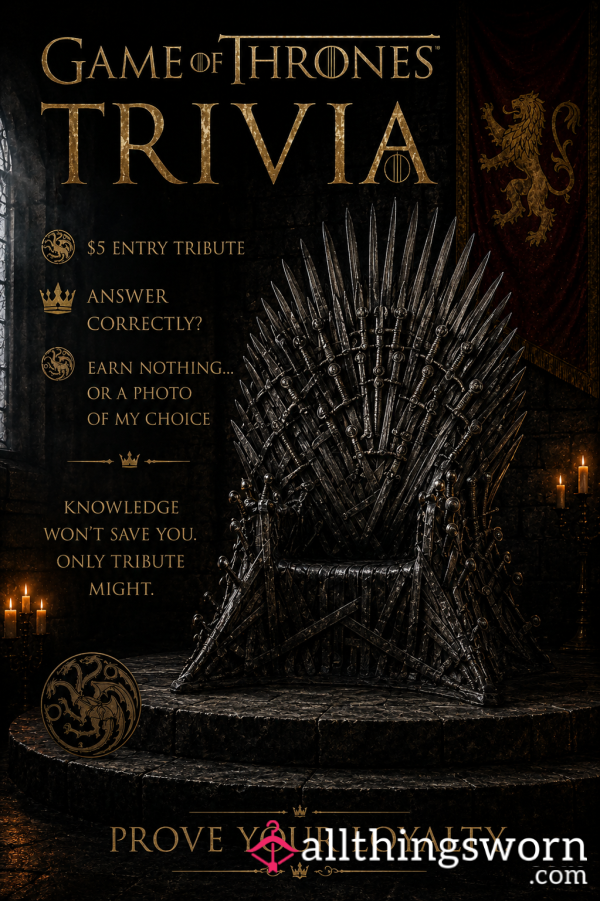 ⚔️Game Of Thrones Trivia Challenge⚔️