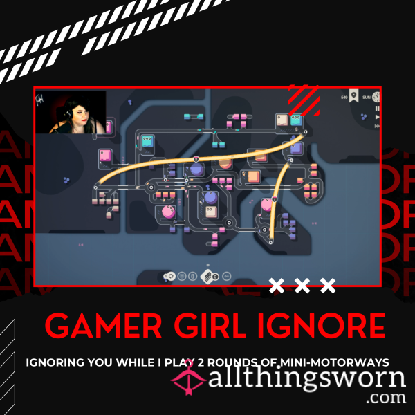 GAMER GIRL | Ignores You While Playing Mini-motorways