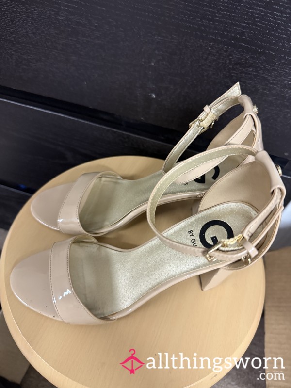 Ga** Cream High Heel Sandals