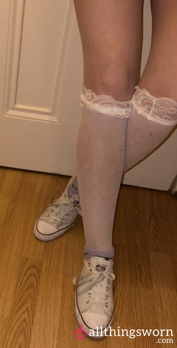 Gemmed Worn Stockings