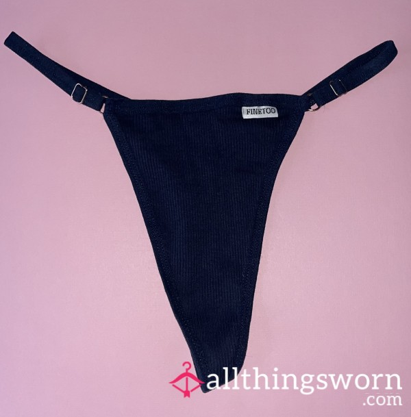 Gently Used Dark Blue G-string