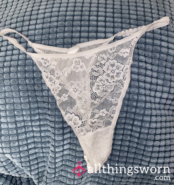 Gently Worn White Tanga – Soft, Innocent & Teasing