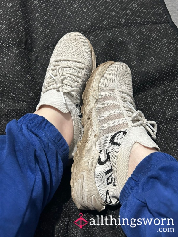 Genuinely Worn White Trainer- Unwashed