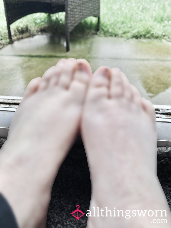 Up Close And Personal With My Wet, Wrinkled Feet