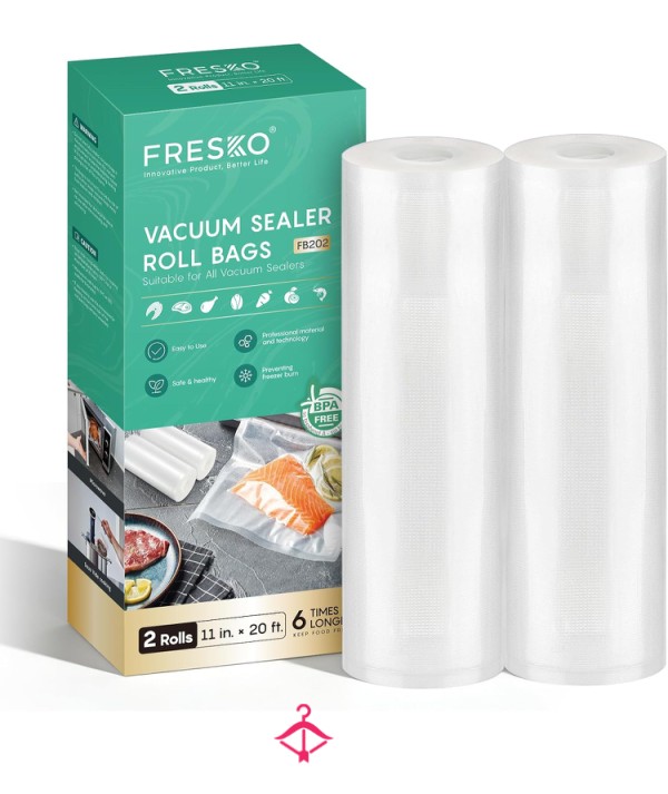 Get Me: FRESKO Vacuum Sealer Bags Rolls 2 Packs