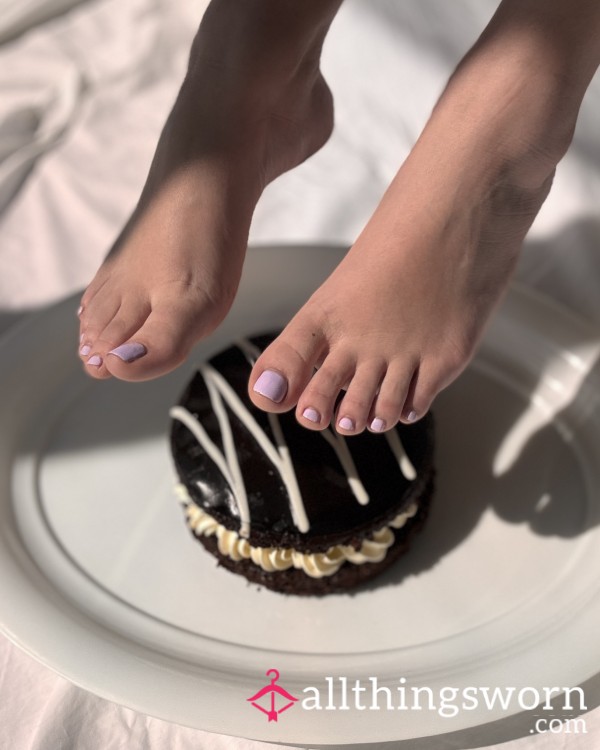 Crushing A Cream Filled Mud Cake Between My Toes
