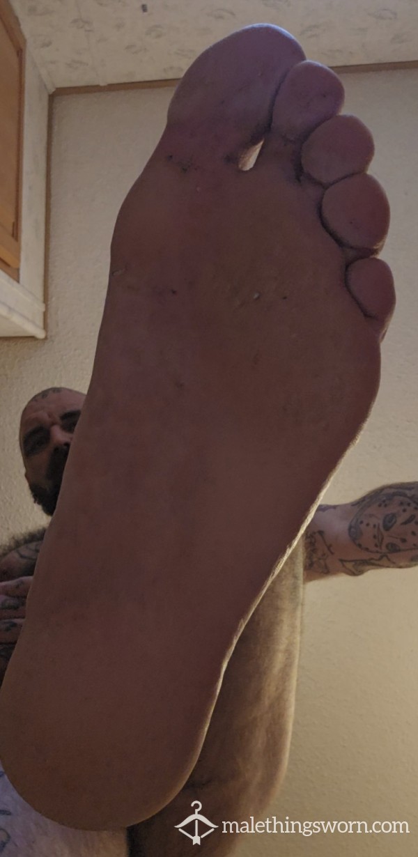 Getting Stepped On By My Size 13 While I Humiliate You And Stroke My Hard Fat Straight C*ck
