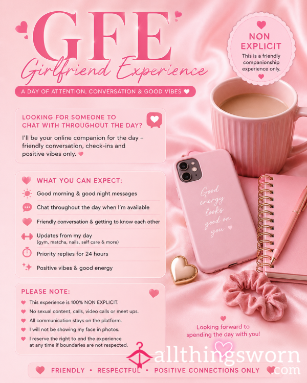🌸 GFE 💕 100% Non-Explicit 1 Hour Or 3 Hours  And Full Day As Add Ons