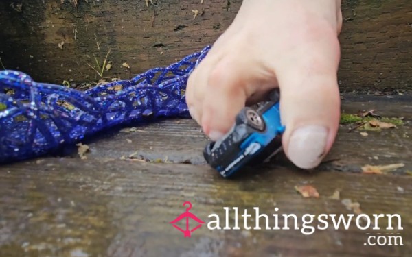 Giant Fun With Toy Car And Jelly Shoes