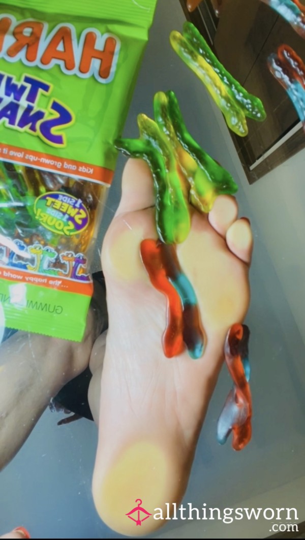 Giant, Stepping Gummy Snakes
