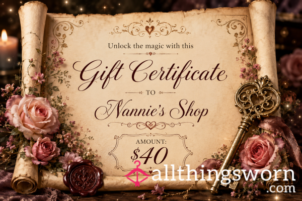 Gift Certificates To My Shop