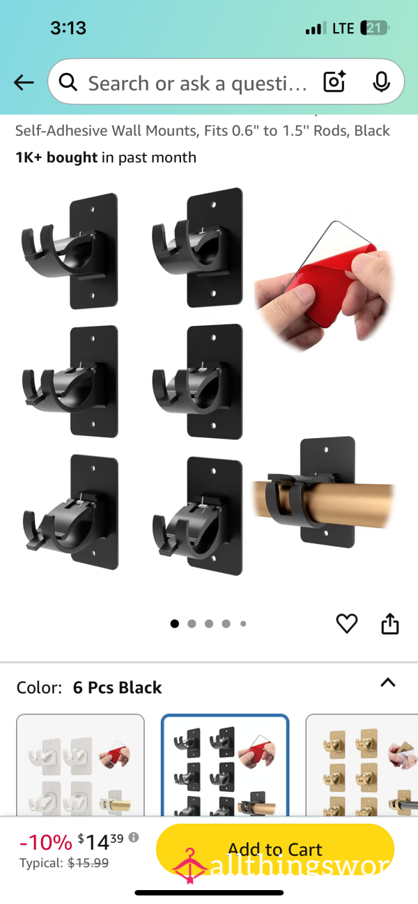 Gift Me: Curtain Rod Mounts
