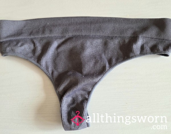 Gilf / Milf Thong Grey Size Small, Worn For 24 Hours , Any Extras Please Message Me