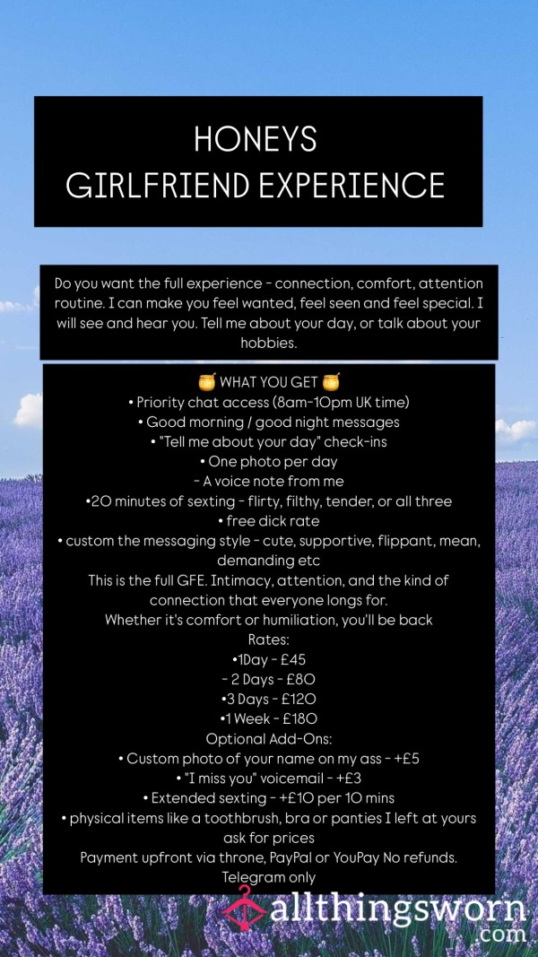 🍯 Girlfriend Experience.