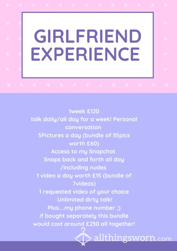 GIRLFRIEND EXPERIENCE!!