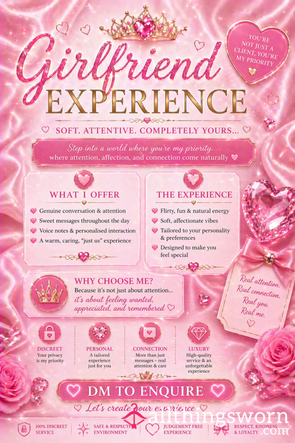 ✨ Girlfriend Experience ✨ Soft. Attentive. Completely Yours… 💋