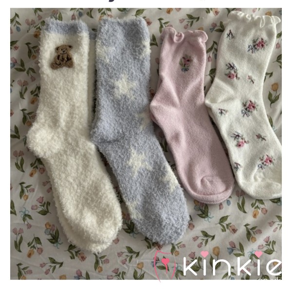 Girly Cute Fluffy Socks 😏 To Be Custom Worn By Your Filthy Princess