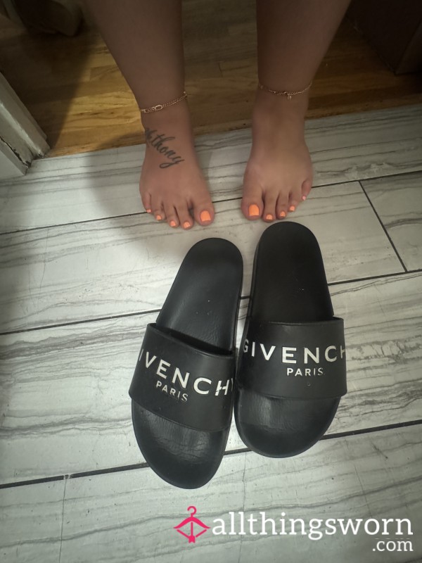 Givenchy Slides 😈 Worn, Broken-In & Hard To Resist
