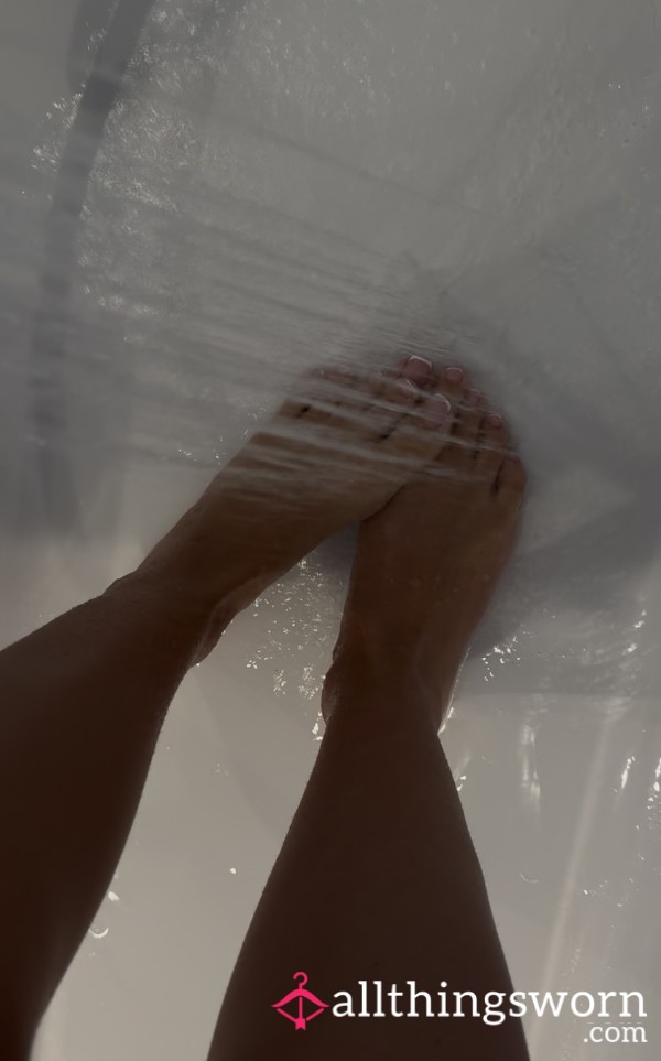 Giving My Feet A Good Rinse After A Long Day 😅