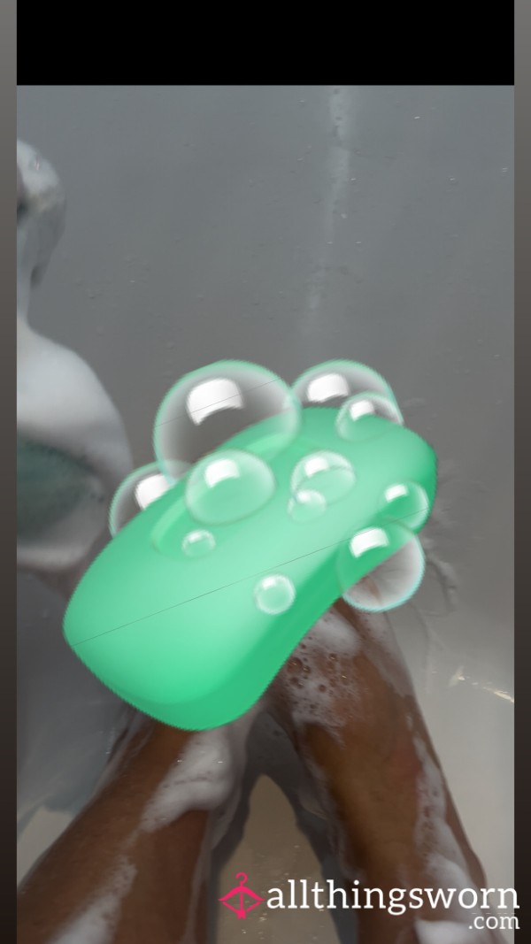 Giving My Feet And Toes A Nice Soapy Soak