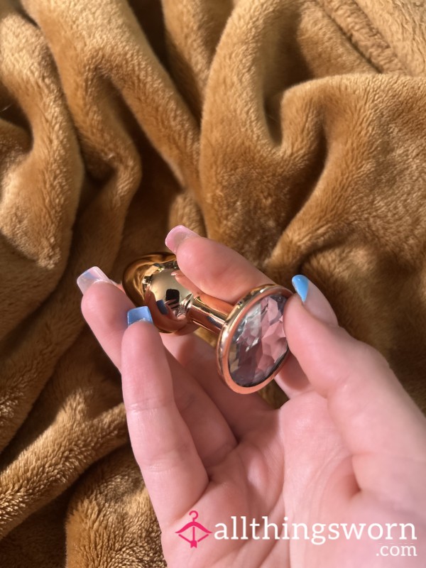 Glistening Diamond Metal Bu*tplug - Well Loved + Used ✨