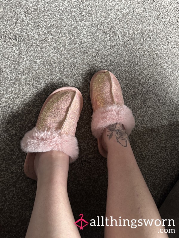 Glitter Pink Slippers