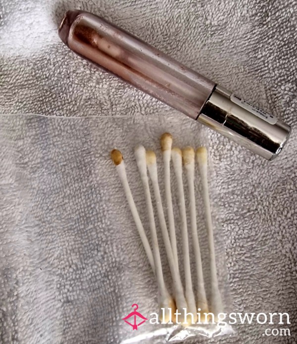 Glossed & Dirty: Used Lip Wand + Wax-Stained Buds 👂🏽💋 + Buy It Now Add-Ons