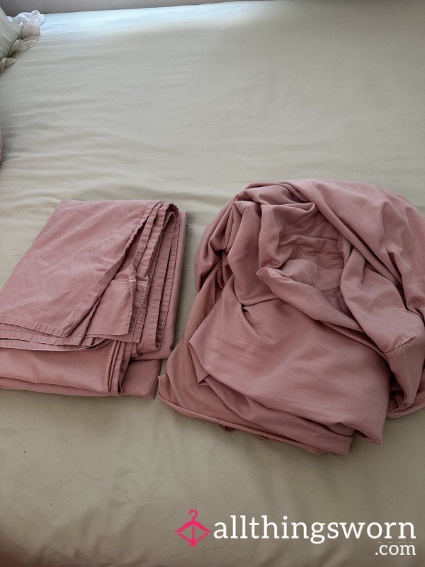 Goddess Aphrodite’s 👑 2 Year Loved Pink Bed Sheets 💞🛌 | Queen Size *SALE*