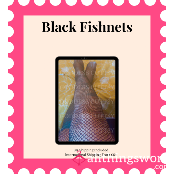 Goddess Black Fishnet Stockings