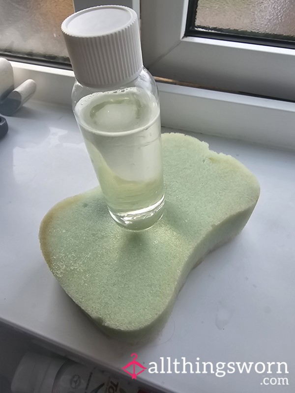 Goddess Filthy Bath Sponge And Vial Of Dirty Bathwater Bundle