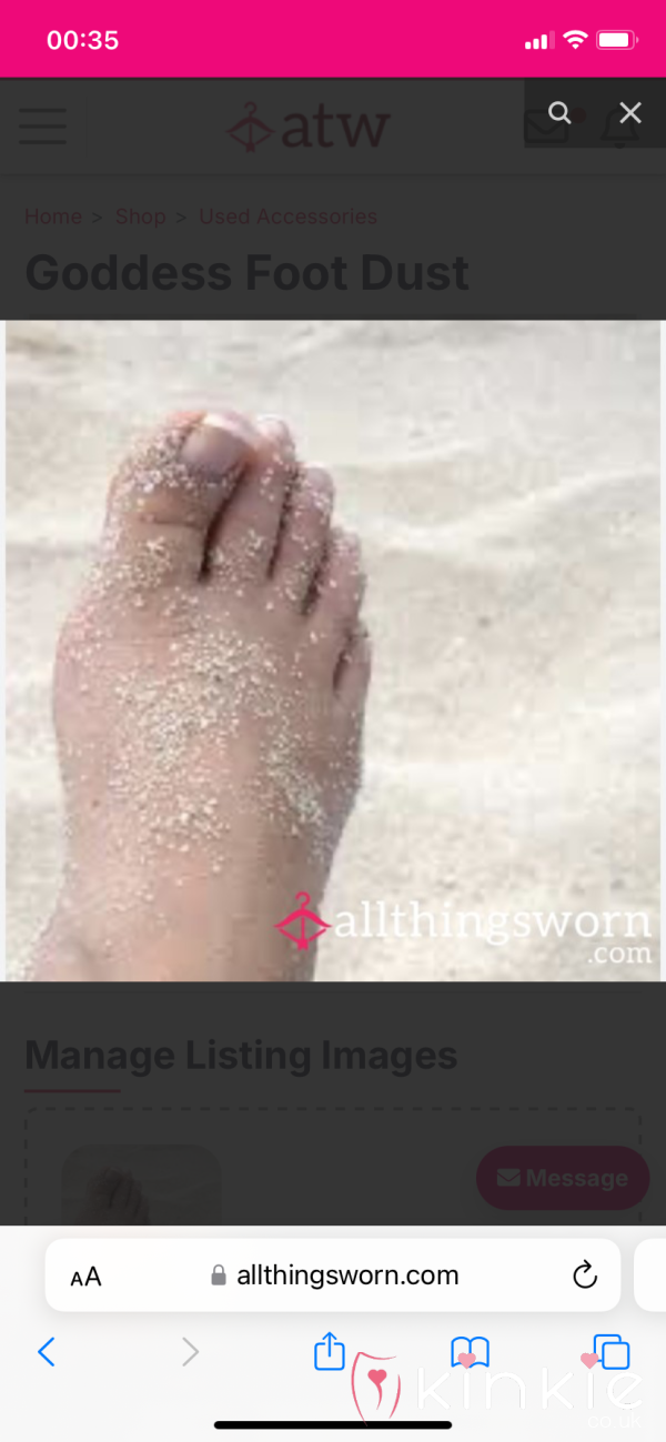 Goddess Foot Dust