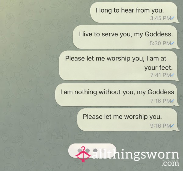 Goddess Ignore Session - Pay To Be Left On Read, One Word Mercy 😈