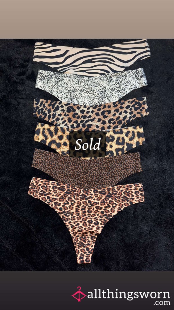 Goddess KJs Animal Print Thongs