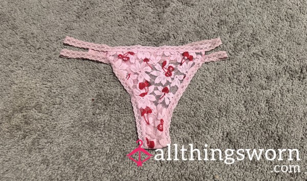 Goddess Lola’s Cherry Lace Thong 🍒