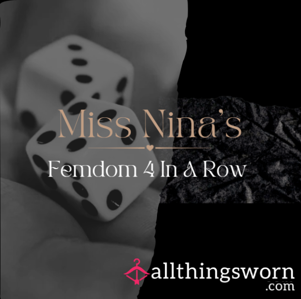 Femdom 4 In A Row 🖤 Will The Dice Favour You Or Me?