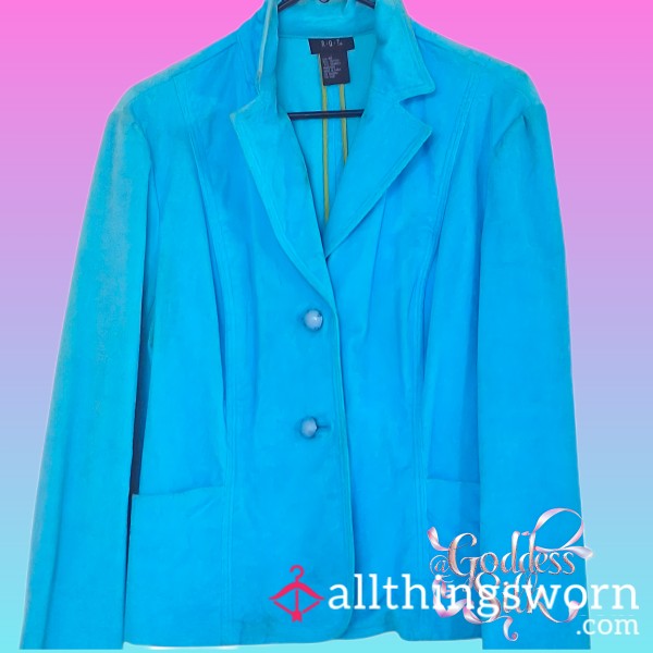 💙 Goddess Silk's Divine Turquoise Jacket  Treasure – Yours To Worship 💙